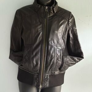 Mackage size S Black Leather Jacket